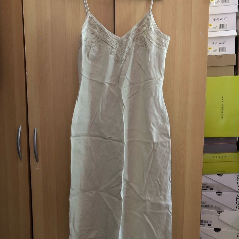 Khaki Linen Dress